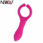 Vibrating Clip Adult Sex Toys for Woman Men Delay Ring Vibrator Sex Products Waterproof Mute Sex Machine PY291