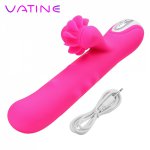 VATINE Female Masturbator Sex Toys For Women G-spot Massager Tongue Vibrator Clitoris Stimulator Erotic Multi-function