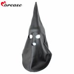 Morease, Morease Mask Sexy Bondage Fetish Restraint PU Leather Hood BDSM Erotic Adult Game Sex Toy Product brinquedos sexuais