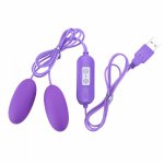 New Multi-speed USB Double Jump Eggs Vibrator Massager Vaginal & Anal Sex Toys for Women Masturbation Orgasm Adult Products
