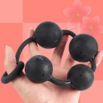 Unisex Huge Soft Silicone Ball Beads Anal Plug 4 Balls Butt Plug Anus Toys Big Anal Sex Toys Surface Skin Touch Woman Gay Toys