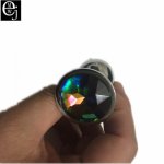 EJMW 28*70mm Stainless Steel Metal Anal Plug Booty Beads Stainless Steel+Crystal Jewelry Sex Toys Butt Plug For Women ELDJ77