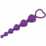 New Silicone Soft Anal Beads Toys G-Spot Stimulating Butt Plug Sex Product,Adult Game Anus Toys Anal Plugs for Women Men Gay