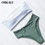 OMKAGI Brand Bikini 2018 Women Swimwear biquinis Sexy Push Up Bikinis Set Swimsuit Bathing Suit Beachwear Maillot De Bain Femme