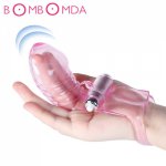 G Spot Finger Sleeve Vibrator Female Masturbator G Spot Massager Clit Stimulate Sex Toys For Women Lesbian Orgasm Adult Products