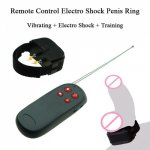 New Male Remote Control Electro Shock Penis Ring Scrotum Electrical Stimulation Cock Ring Medical Electro Sex Toys For Men