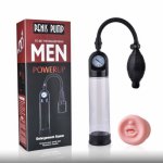 Sex Shop Penis Pump Delay Ejaculation Lasting Deep Throat Penis Enlargement Massager Vacuum Penis Pumps Erotic Sex Toys For Men
