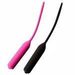 10 Frequency Urethral Vibrator Silicone Penis Plug Urethral Sound Dilator Sex Toys for Men Electro Stimulation Sounding Rods