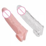 Penis Sleeve Dildo Enlargers Increase The Penis Growth Dildo Delay Cover Sex Toys for Men 170mm * 37