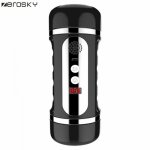 Zerosky, Realistic Sex Oral 3D Deep Throat Vibrator Sex Toys for Men Electronic Counting Real Vagina Vibrator Massager Zerosky