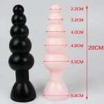 Adult Product Super Big Size Anal Sex Toy Anal Plug Dildo Beads Stimulate Toys Masturbator Butt Plug Sex Toy for Men and Women