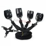 SMspade multi-function Handcuffs & Ankle Cuff Bed Sex Toys,BDSM Bondage restraints kit for couples