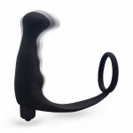 Men sexy toys Silicone Male Prostate Massager Cock Ring Anal Vibrator Butt Plug for Men,Adult Erotic Anal Sex Toys Penis Ring O3