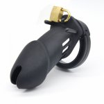100*35mm long type black silicone cock cage cb6000 male chastity device strapon cozy soft penis sleeve cages for men sex toys