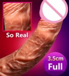 Wireless Vibrating Heating Dildo with Rotation or Up and Down G-spot Vaginal Clit Stimulation inch Penis for Lesbian,Gay,Women