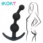 Ikoky, IKOKY Anal Plug Sex Toys for Women Men Anal Bead Stimulators Sex Products Prostate Massager Masturbator Butt Plug Soft Silicone