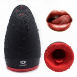 3D Realistic Mouth Oral Sex Sucking Cup for Male Masturbator Electric Heating SexTongue Vibrator for Men Sex Toy Cup