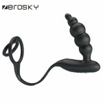 Silicone Male Prostate Massager With Penis Delay Ejaculation Ring 12 Speed Butt Plug Anal Plug Vibrator Sex Toys for Men