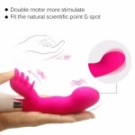 Sex Toy Dual Vibrator Tongue Licking Massage 36 speed Sucking Masturbator Clitoris G-spot Vagina Stimulator Magic Wand for Woman