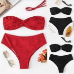 2019 New Women Girls Bikini Set Underwire Padded Sexy Beach Floral Suit Bodycon Swimwear  Brazilian Bathing Suit Thong Biquini