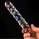 Super Big Pyrex Glass Dildo Female Transparent Crystal Penis Sex Toys Anal Plug For Woman With Gift Box