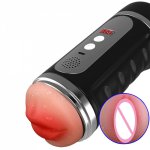 MQFORU Deep Throat Oral Sex Machine Vibrator Men Double Channel Male Masturbation Cup Artificial Vagina Real Pussy Anal Sex Toys