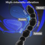 10 Frequency Anal Beads Vibrator Soft Silicone Prostate Massage Anal Plug Dildo Vibrators Masturbation Sex Toys For Men Women