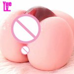 YUELV Realistic Vagina Artificial Pussy Big Ass Male Masturbator Cup Anal Vagina Masturbation For Men Adult Game Sex Product Toy