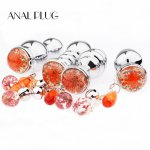 ANAL PLUG Butt Plug With Crystal Pendant Erotic Prostate Massager Sex Toys For Men Woman Stainless Steel Adult Products