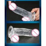 6/7/7.7 Inch Silicone Transparent Jelly Dildo for Woman Masturbation Suction Cup Female Sex Toys Sex Products Drop Shipping