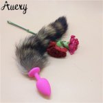 Fox, AUEXY Silicone Butt Plugs Fox Tail Anal Plug Ass Massage Animal Buttplug Adult Sextoy for Couples Woman Men Cosplay Sex Products