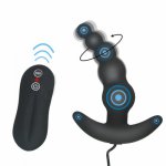 Remote Control Butt Plugs Vibrator Prostate Massage G Spot Anus Stimulation Anal Beads Plug Vibrators Sex Toys For Men Women Gay