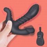 Prostate Massager Unisex Anal vibrators Wireless Remote Control Vibrating Panties Double motor Clitoric Stimulation Men Sex Toys
