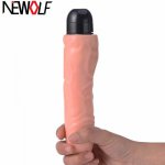 Big Dildo Vibrator Jelly Vibrating Cock Realistic Huge Penis G-spot Sex Toys for Woman Female Masturbator Vagina Massager Q80
