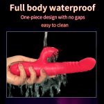 Automatic Telescopic Rabbit Vibrator Vagina Erotic G Spot Clitoris Stimulator Clitoral Female Masturbator Sex Toys for Men Women