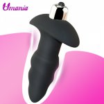 7 Speeds Erotic Gay Anal vibrator Lesbian Butt Plug Vibrator Anal Beads Vaginal Massage Sex Toys for Men Women Anal Plug