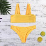 Bikini 2019 Sexy Women Swimwear Brazilian Bikini Push Up Swimsuit Solid Beachwear Bathing Suit Thong Biquini Bikini Set  #YL3