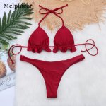 Sexy Brazilian Bikini Set Push Up Bathing Suit Women Swimwear Red Thong Bikinis Biquini 2019 Swimming Suit Two Piece Swimsuit