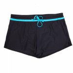 Women Bikini Bottoms Sexy Boxer Shorts Sport Panty High Waist  Swimwear Bathing Suit Beach Shorts for Ladies Trunks