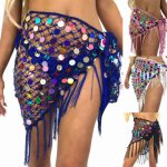 New 2019 Women's Beach Tassel Cover up Swim Skirt Wrap Sarong Cover Skirts Hollow Out Sequin Fish Mesh Sexy Bikini Bottom Hot