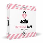 Safe, Prezerwatywy stymulujące - Safe Intense Safe Condoms Rib-Nop 36szt