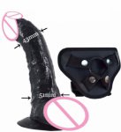 Simulation penis dildo Adult women wear penis 24*5cm simulation huge super long super thick corsets gay adult products
