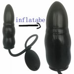AMABOOM 8cm Inflatable Huge Anal Plug Expandable Butt Plug With Pump Adult Anal Sex Toys for Women Men Anal Dilator Massager