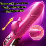 Leten, Leten Tongue Licking Clitoris Rabbit Vibrator G spot Vaginal Clit Stimulator Dildo Vibrator Masturbator Adults Sex Toy For Women