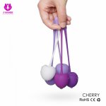 5pcs/set Smart Silicone Kegel Ball Vibrator Cherry Geisha Vaginal Muscle Tight Exercise Ball,Ben Wa Balls,Sex Toys For Woman