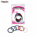 HoozGee Silicone Cock Rings Sex Products for Man Penis Ring Adult Sexy Toys Sextoys Rainbow Dildo Ring (5 Pcs 5 Colors)