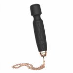Bodywand, Miniaturowy ozdobny masażer łechtaczki - Bodywand Luxe Mini USB Wand Vibrator   Czarny