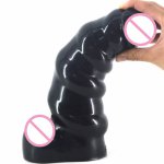 Masturbation Realistic Dildo Black Huge Penis24x7.2cm Big Dick Anal Plug for Sex Device Female Masturbator TPE Adult Erotic Toys