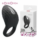 Men Masturbator Vibrating Rings USB Rechargeable Male Penis Enhancing Ring Clitoral G-Spot Vibrators Vibes Stimulators Sex Toys