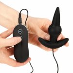 Erotic 10 Modes Silicone Powerful Anal Plug Vibrator Prostate Massager Anus Stimulator Butt Plug Adult Sex Toys For Man Sex Shop